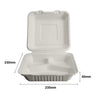 9"- 3 Compartments Clamshell (200 Pcs)