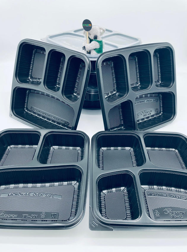 4 Compartment Container LID - Equal Comp (300 Pcs)