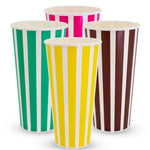 22oz Candy Stripe Paper Cold Cups
