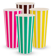 24oz Candy Stripe Paper Cold Cups
