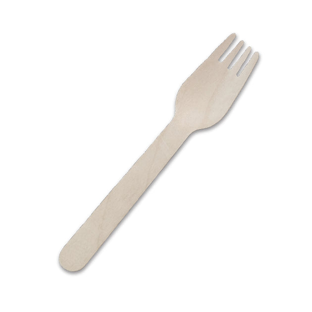 Eco Wooden Fork 160mm 1000pc/ctn