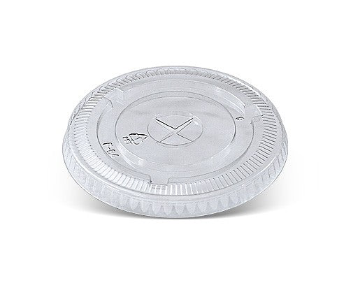 PET Flat Lid (Fit 10/12oz)- X-Slot (1000 Pcs)