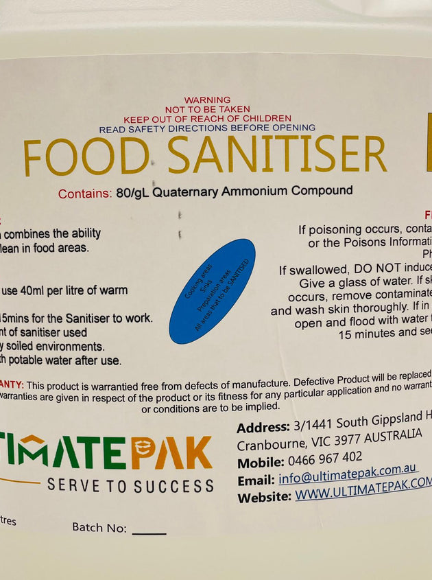 5L Food Sanitiser