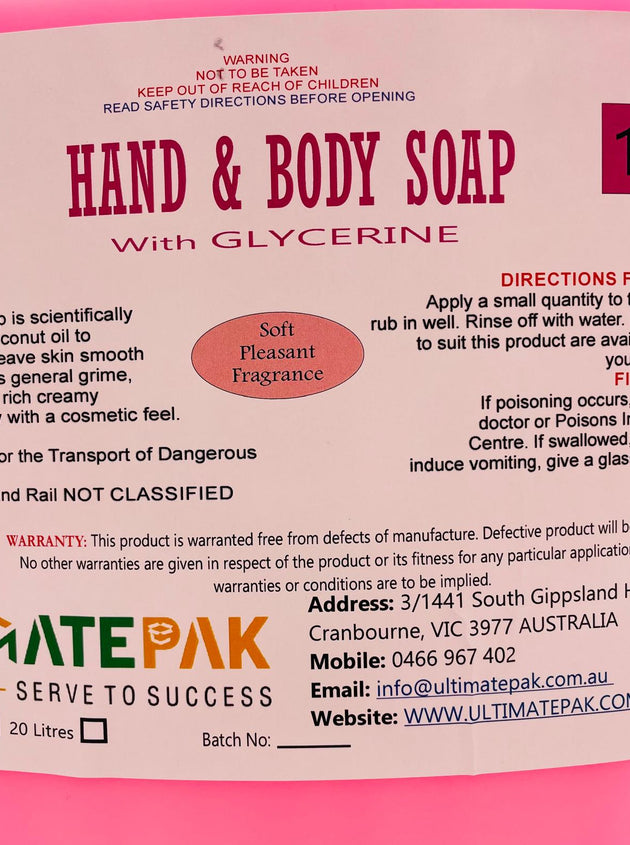 5L Hand & Body Soap Pink