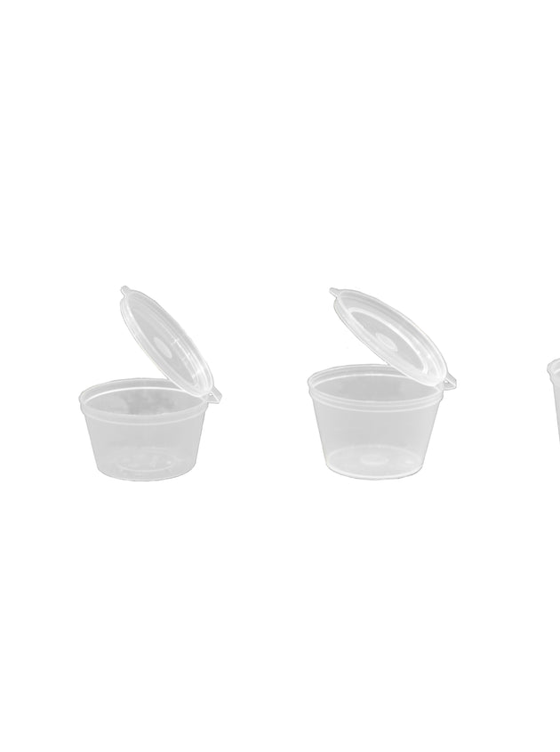 100ml- Plastic Round Hinged Container (1000 Pcs)