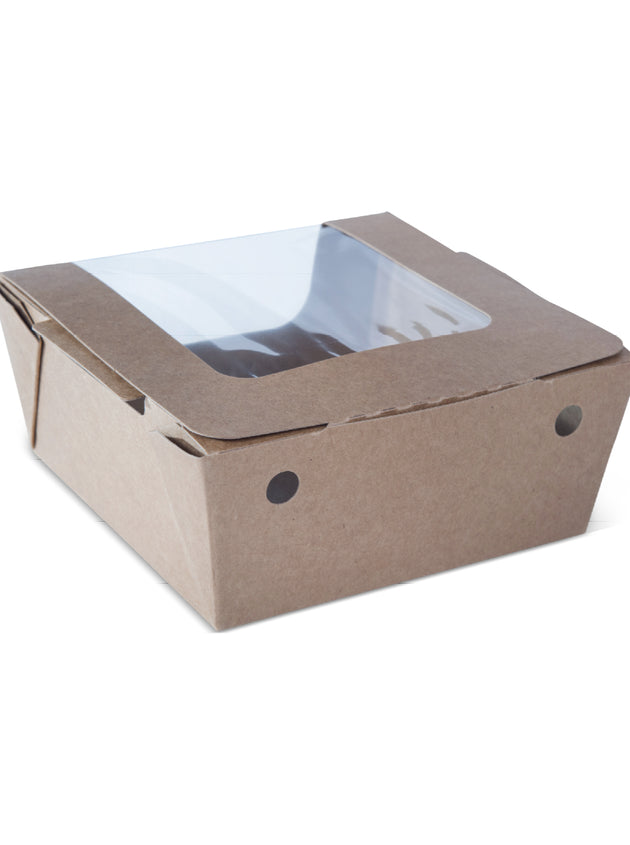 Medium- Hot Food Box with Window (1000ml) (300 Pcs)