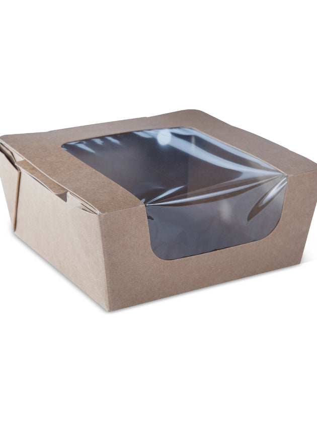 Medium- Hot Food Box with Window (1000ml) (300 Pcs)