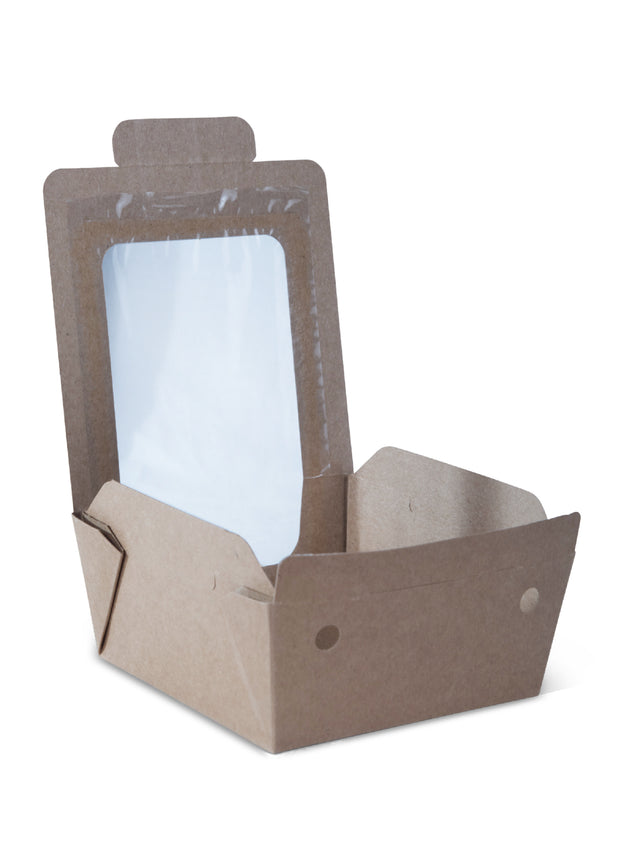 Small- Hot Food Box with Window (800ml) (360 Pcs)