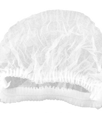Hair Net- Nylon Round with elastic bottom- White (1000)