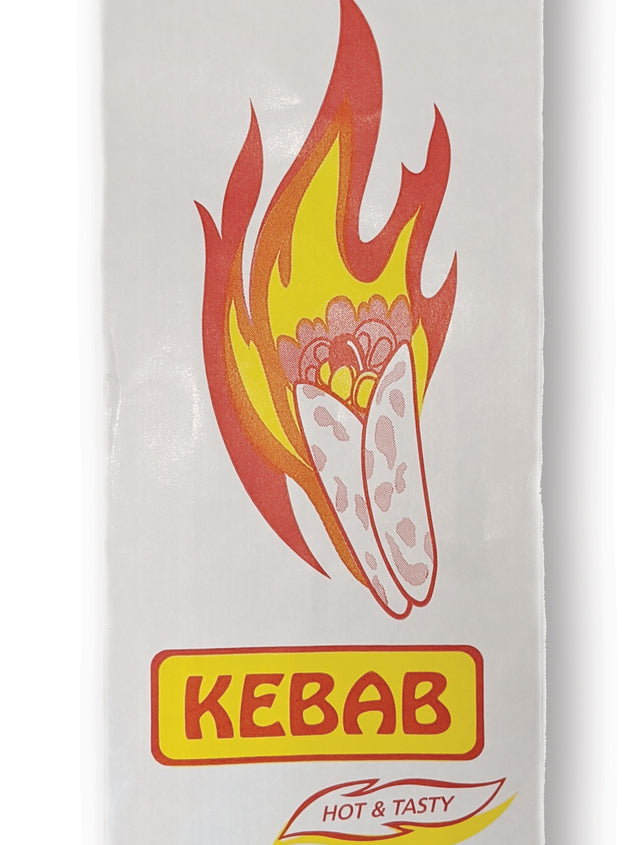 Printed Kebab Bag White