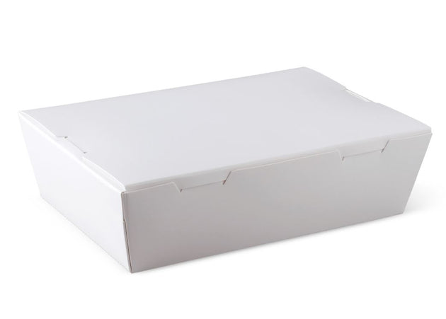 Medium Lunch Box - White (200 Pcs)