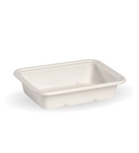 500ml White Plant Fibre Takeaway Base (500 pcs)