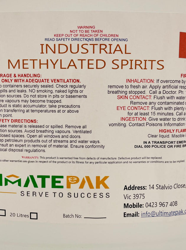 5L Methylated spirits (Industrial)
