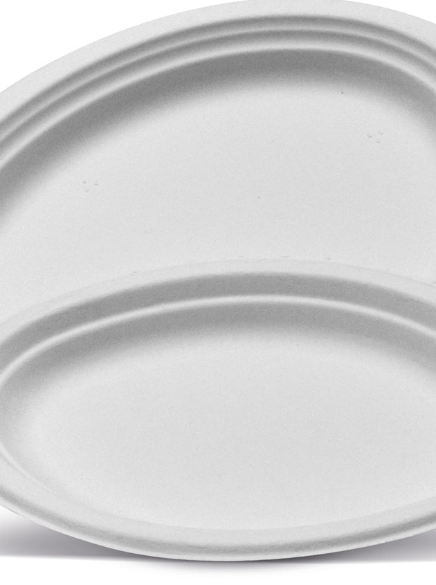 Large Oval Plate- Sugarcane (500 Pcs)