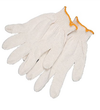 White Poly Cotton Gloves - Extra Large (240 Pairs)
