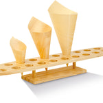 Wooden Cone Stand 20 Holes (16 Pcs)