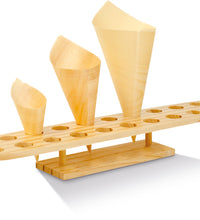Wooden Cone Stand 20 Holes (16 Pcs)
