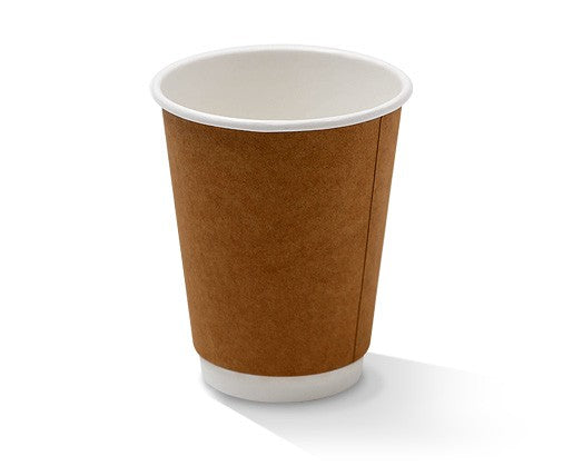 12oz PE Coated Coffee Cup DW- Kraft (500 Pcs)