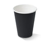 12oz PE Coated Coffee Cup SW- Black (1000 Pcs)