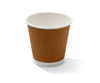 8oz PE Coated Coffee Cup DW- One Lid Fits All- Kraft (500 Pcs)