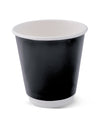 8oz PE Coated Black DW cup/One -Lid - Fits - All 500pc/ctn