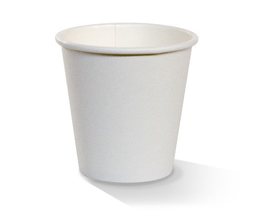 8oz PE Coated Coffee Cup SW- White (1000 Pcs)