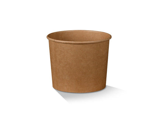 12oz PE Coated Brown Kraft Bowl (500 Pcs)