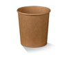 32oz PE Coated Brown Kraft Bowl (500 Pcs)