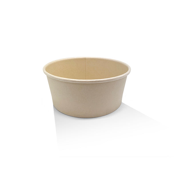 25oz PE Coated Bamboo Paper Salad Bowl (300 Pcs)