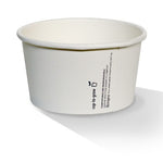 12oz PLA Coated White Hot & Cold Paper Bowl (500 Pcs)