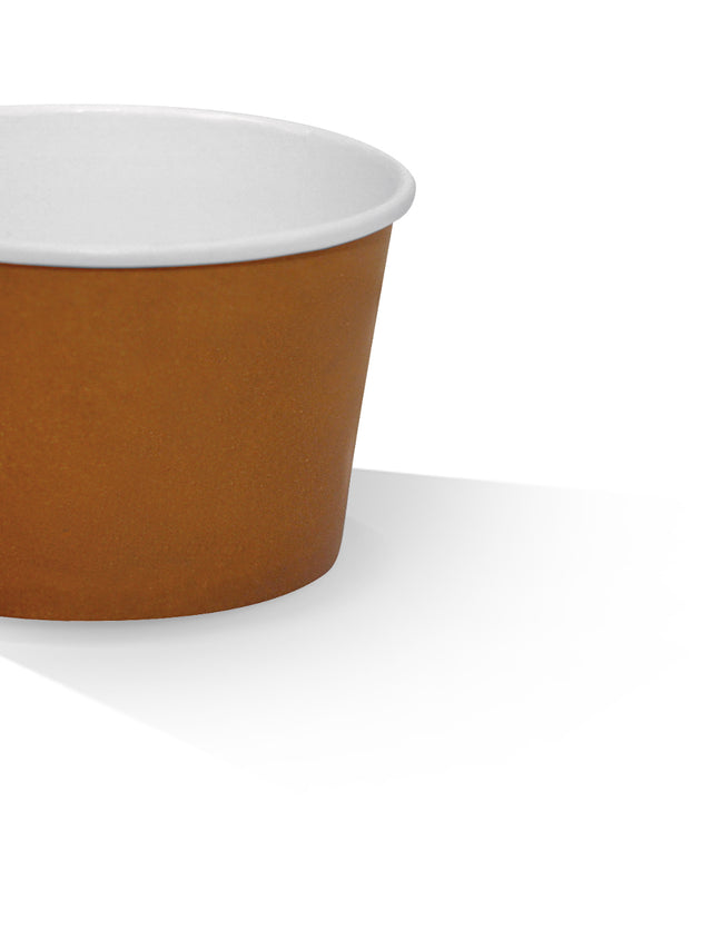 12oz PLA Coated Brown Hot & Cold Paper Bowl (500 Pcs)