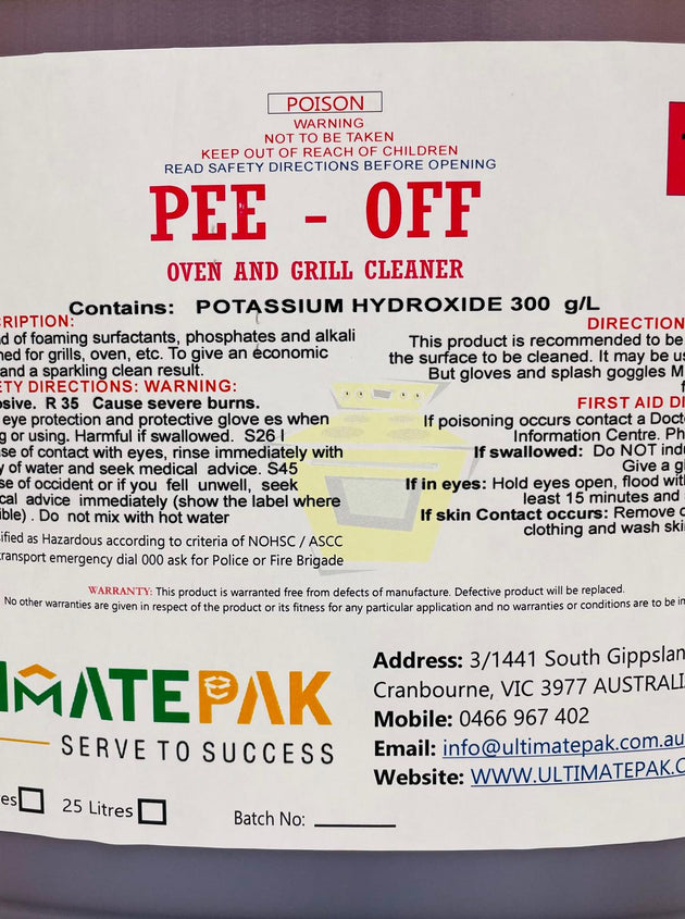 5L PeeOff ( Oven & Grill Cleaner )