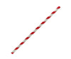 Paper Straws  Regular - 197mm - Red Stripes (2500 Pcs)