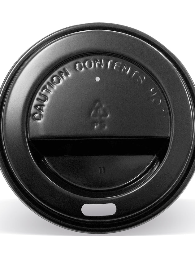 8/12/16/20oz Hot & Cold Lid- Black (1000 Pcs)