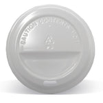 8/12/16/20oz Hot & Cold Lid- White (1000 Pcs)