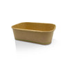 PLA Coated Kraft Rectangular Container 650ml 300pc/ctn