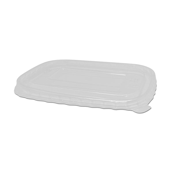 PET Lid for Rectangular Container - Fit 500-1000ml (300 Pcs)
