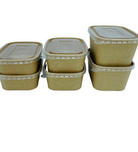 PP Lid for Rectangular Container - Fit 500 -1000ml (300 Pcs)