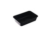 650ml- Plastic Rectangular Containers - Black (500 Pcs)