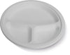 9" Round Plate- 3 Compartments- Sugarcane (500 Pcs)