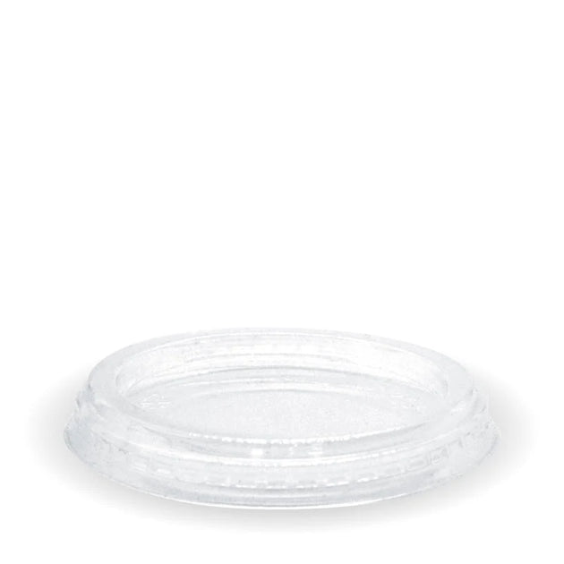 60ml PLA Sauce Cup Flat Lid - Clear (1000 Pcs)