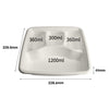 9"- 4 Compartment Sugarcane Takeaway Tray (200 Pcs)