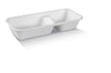 Sugarcane Tray- 2 Compartment (400 Pcs)