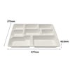 8 Compartment Sugarcane Deep Tray (160 Pcs)