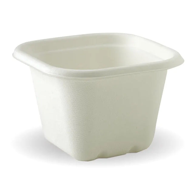 630ml White Plant Fibre Takeaway Base (600pcs)