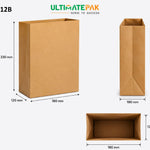 SOS Bags # 12 - EcoVolve - Brown - 80 GSM (1000 Pcs)