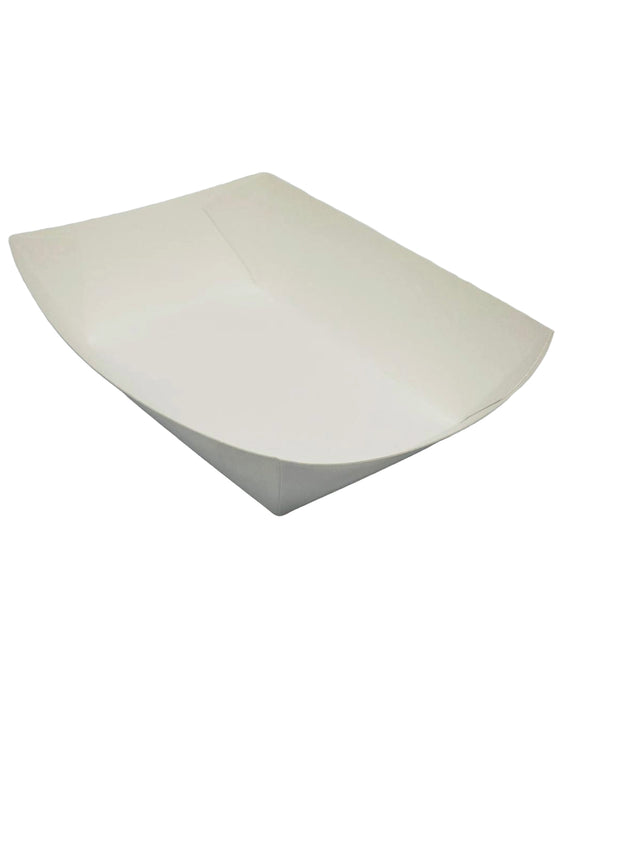 White Cardboard Takeaway Tray 1- Ex Small (1000 Pcs)