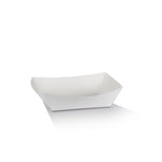White Cardboard Takeaway Tray 2- Small (900 Pcs)