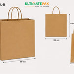 Large Twisted Handle Bags- Craft - EcoVolve (150 Pcs)