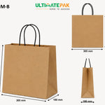Medium Twisted Handle Bags- Craft - Ecovolve - 100 GSM (250 Pcs)